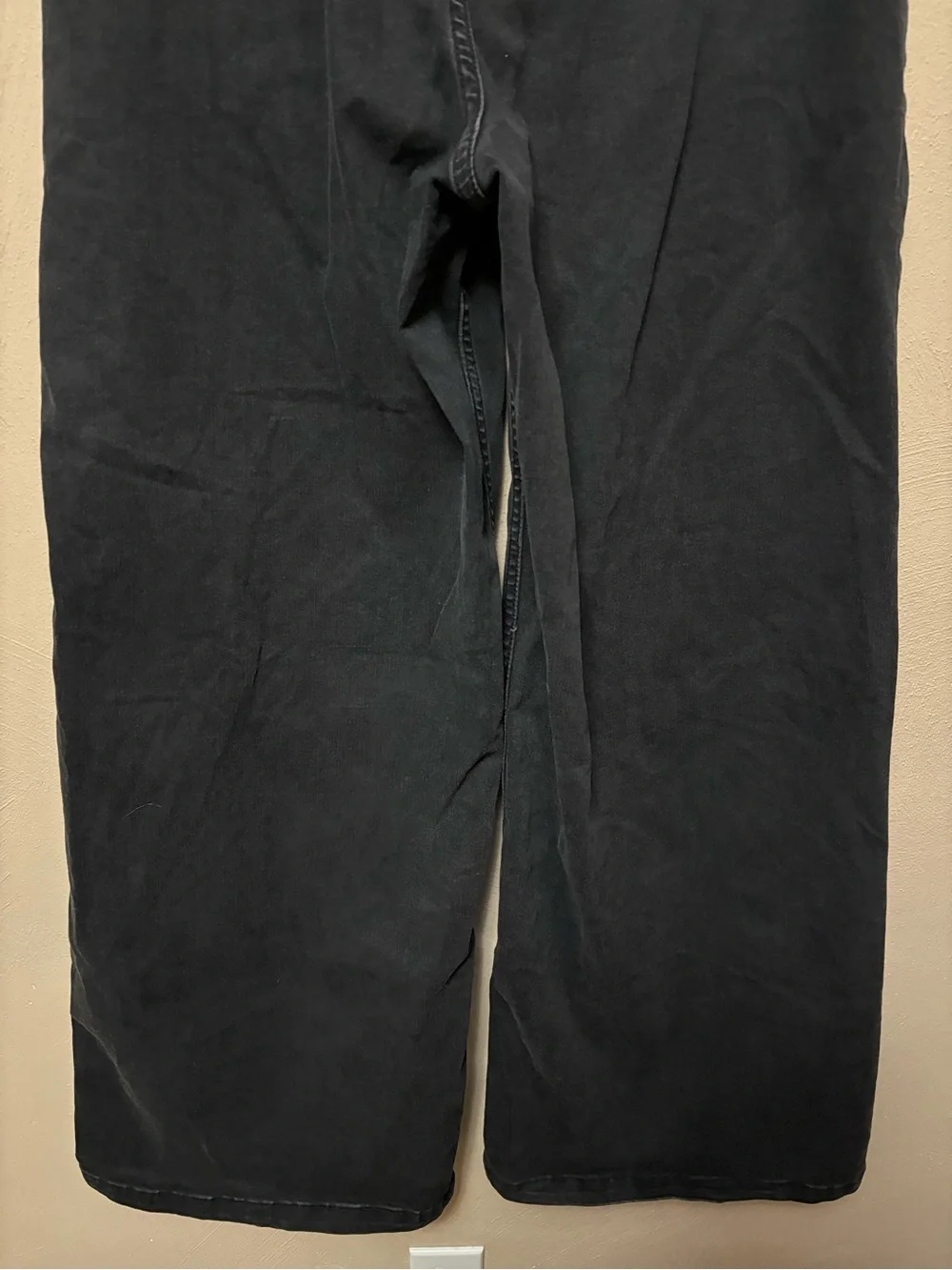 Free People We The Free Libre Wide-Leg Jeans Cafe Noir Black Size 30